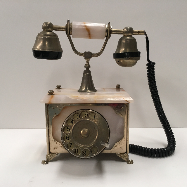 PHONE, Telephone 1900s Antique Marble