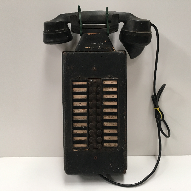 PHONE, Intercom 1920s 20 Button Wall Mount