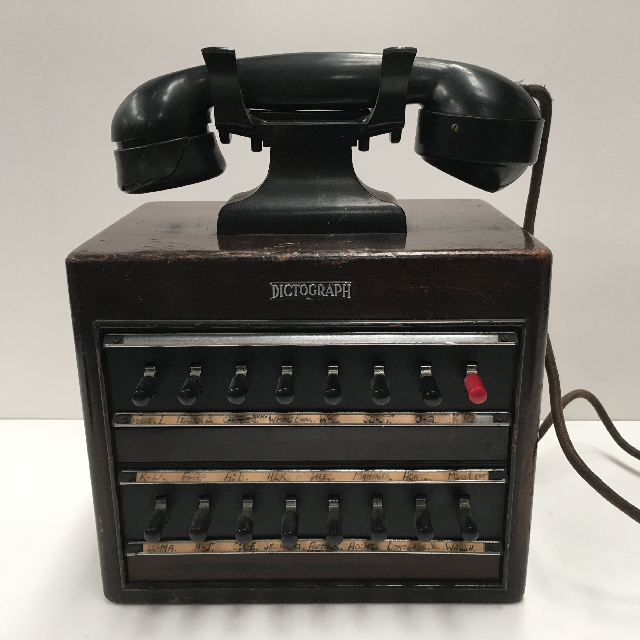 PHONE, Dictograph 1950s Switchboard (16 Switch)