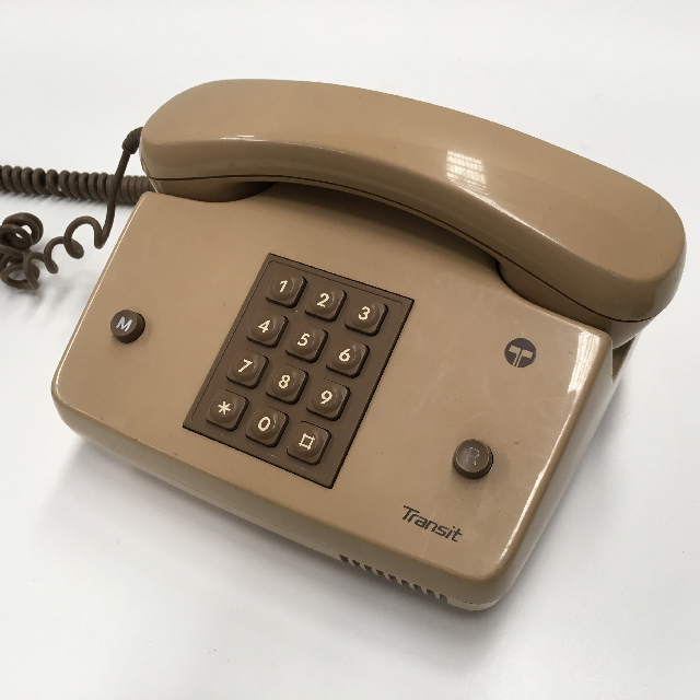 PHONE, Telephone 1984 Beige Telecom Push Button