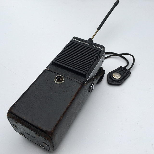 WALKIE TALKIE, Electrophone w Leather Case