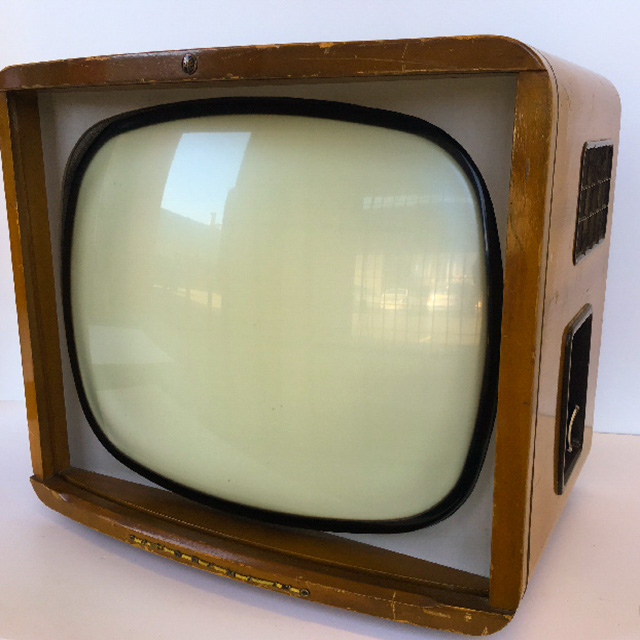 TELEVISION - 1950s Timber PYE Panoramic 58cm W