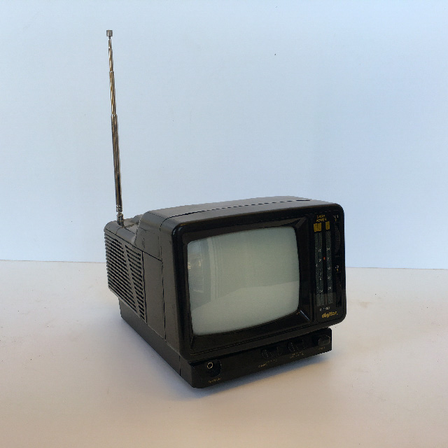 TELEVISION - Black Portable Digitor 17cm W
