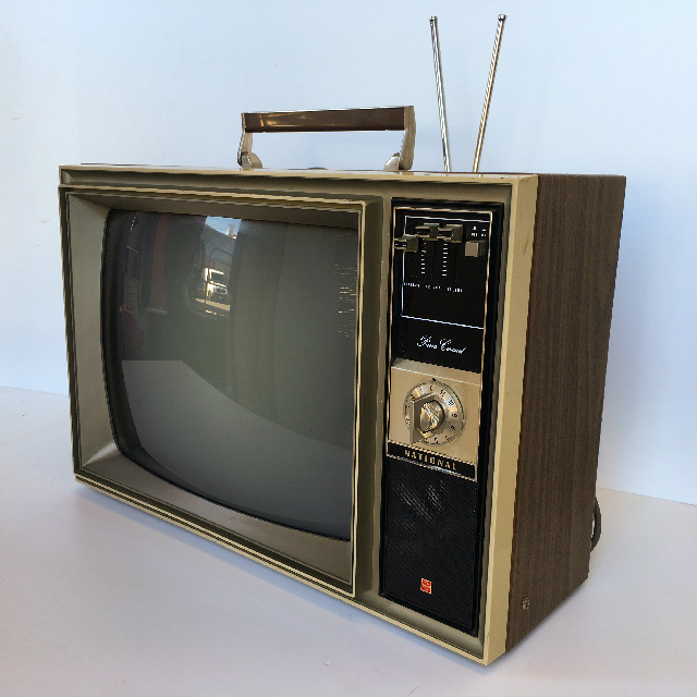 TELEVISION - Timber Veneer National Pana Circuit 52cm W