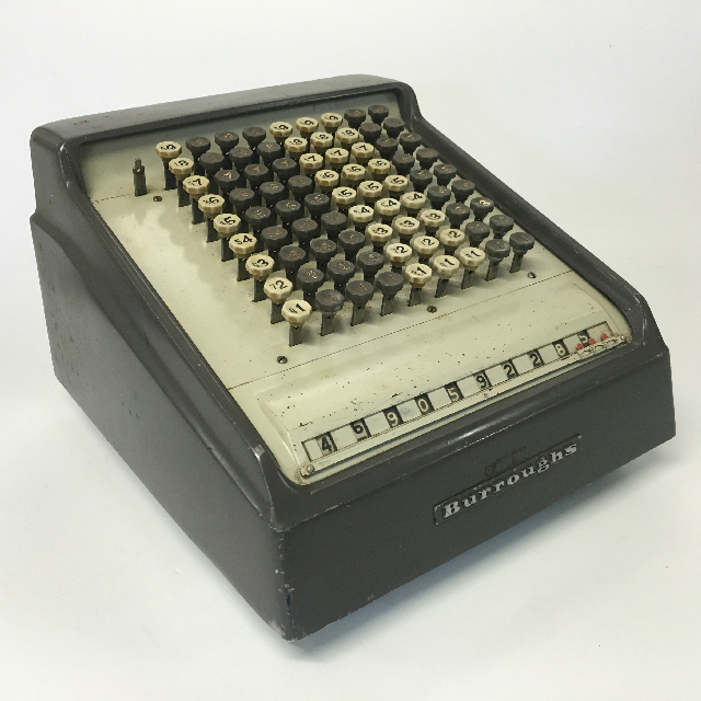 ADDING MACHINE, Dark Grey Burroughs 1970s
