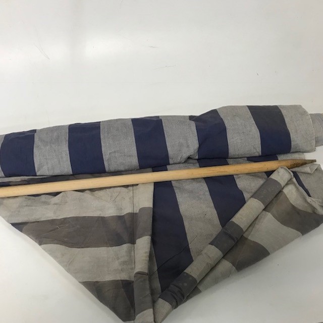 WINDBREAK, Grey and Navy Stripe