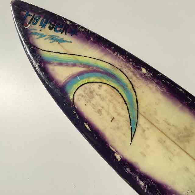 SURFBOARD, Purple / White Trigger Bros Retro