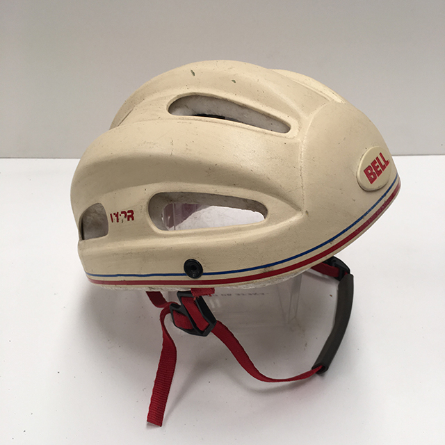 HELMET, Adult Bicycle - White 1970s Bell