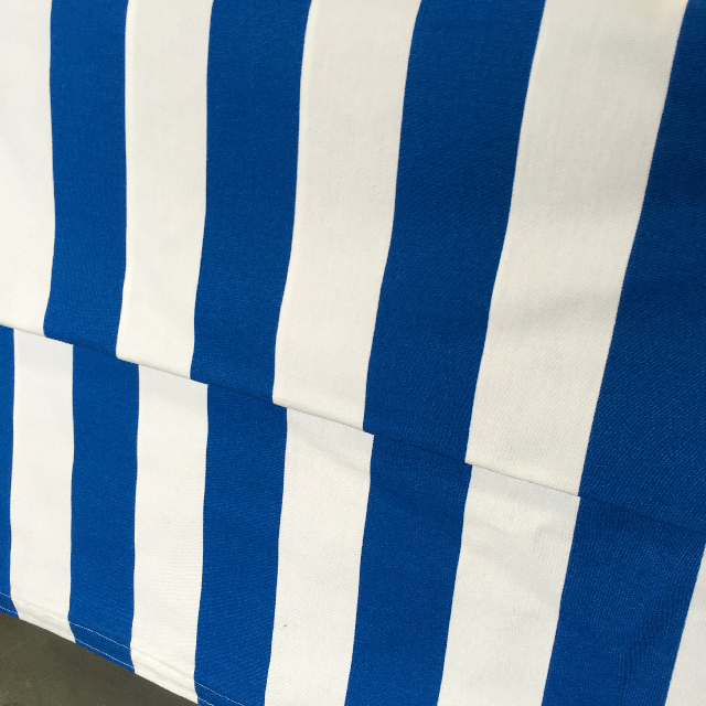 CART CANOPY, Blue & White Stripe