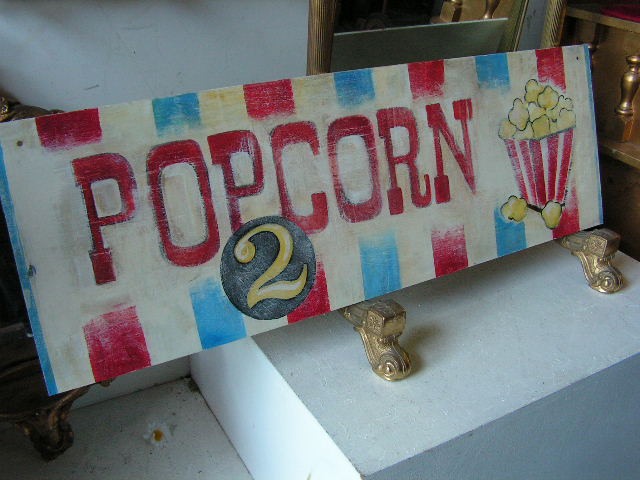 SIGN, Cart Sign - Popcorn