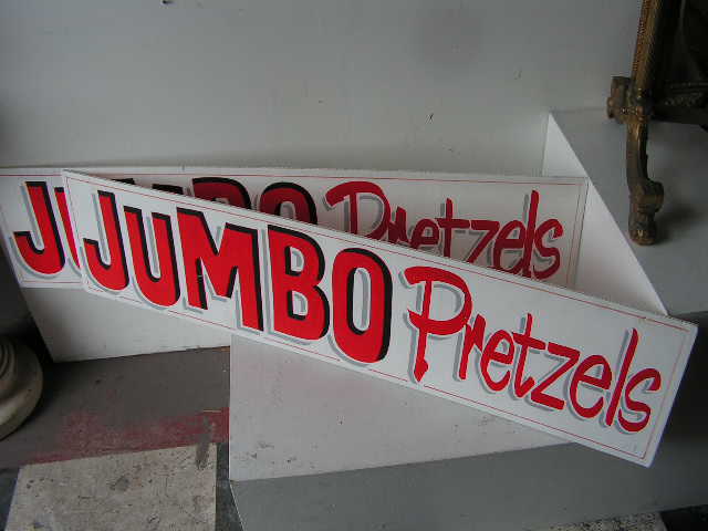 SIGN, Cart Sign - USA Jumbo Pretzels