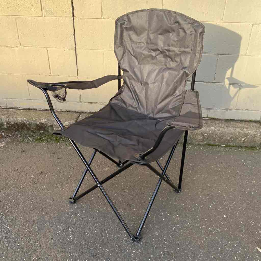 CHAIR, Camping - Folding Black