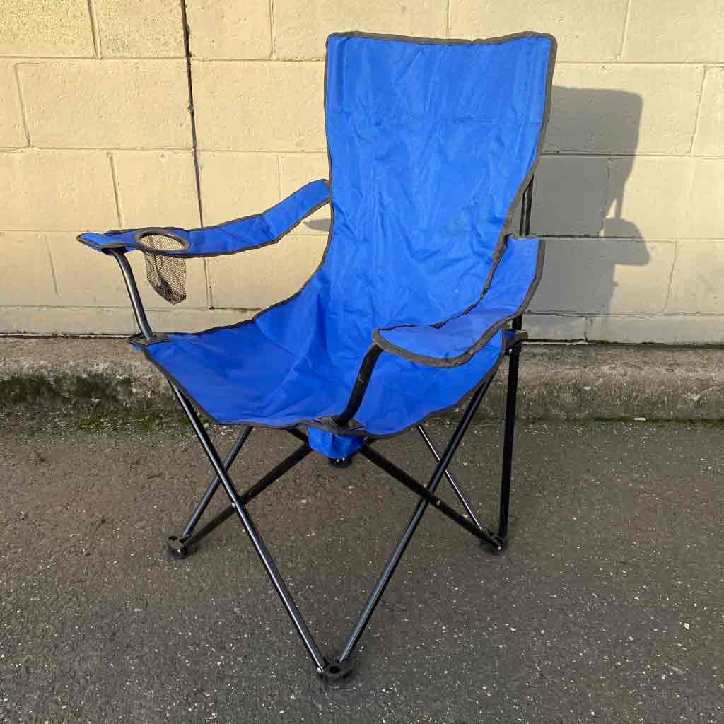 CHAIR, Camping - Folding Blue