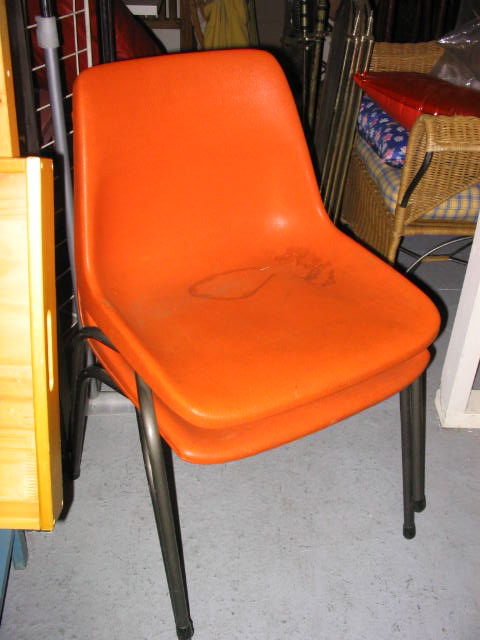 CHAIR, Plastic Stacking - Orange