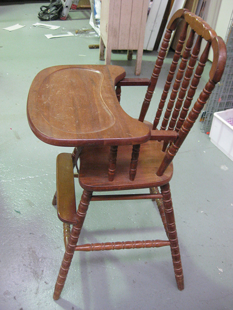 CHAIR, Highchair - Vintage Timber